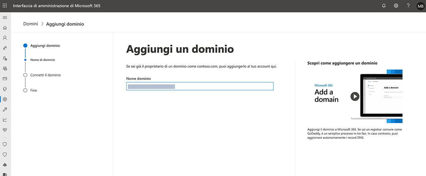 Pannello di Controllo Office 365